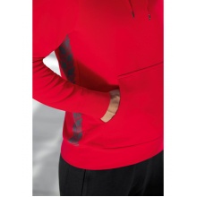 Erima Kapuzenpullover Essential Team Kapuzensweat (weiche Baumwolle, Rippbündchen) rot/grau Herren